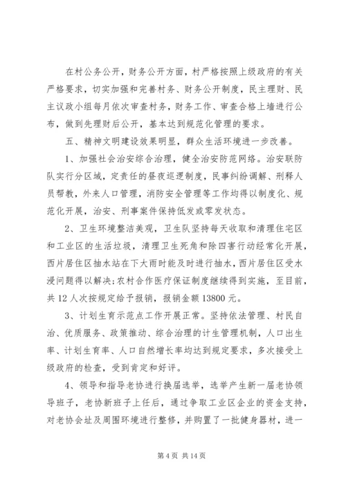 村党支部年度个人年终总结及计划范文精选.docx