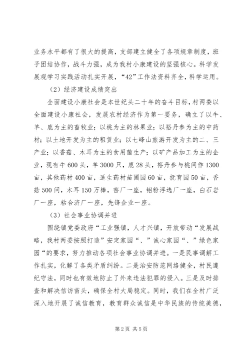 村党支部书记廉政汇报 (5).docx