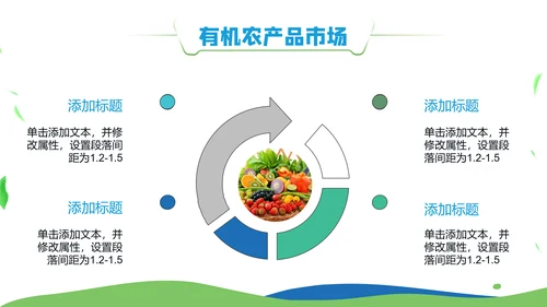 乡村振兴绿色有机农产品介绍通用PPT模板
