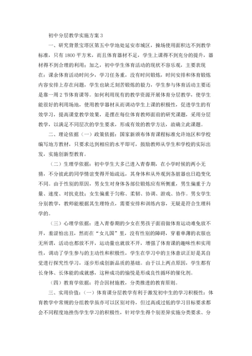 初中分层教学实施方案6篇.docx