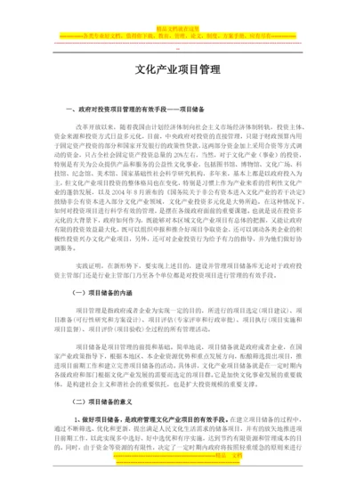 文化产业项目管理.docx