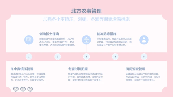 大雪节气小清新眠眠兔PPT主题