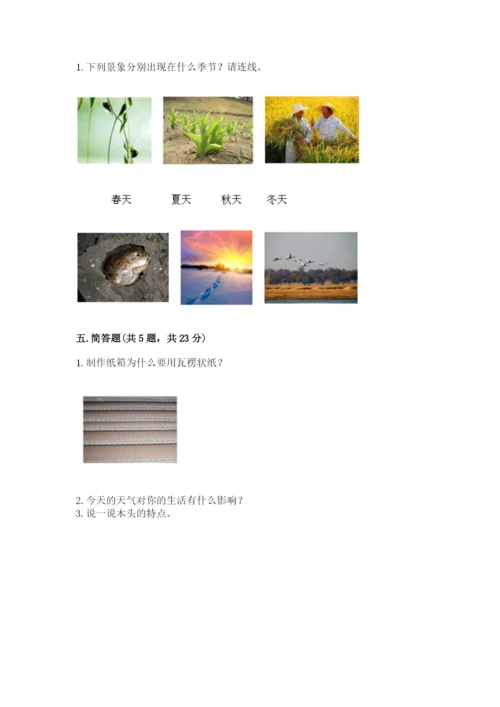 教科版二年级上册科学期末测试卷含答案【巩固】.docx