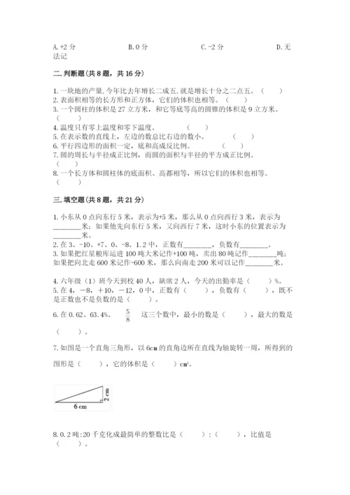 北京版六年级下册期末真题卷（精选题）.docx