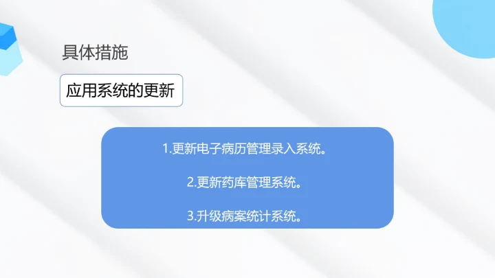 白色简约风医院管理年度工作计划PPT模板