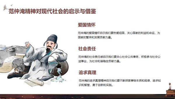 范仲淹介绍通用PPT模板