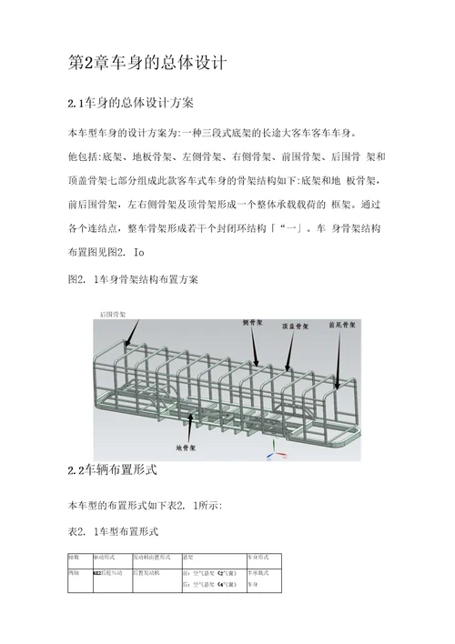 毕业设计论文12m客车车架结构设计及分析