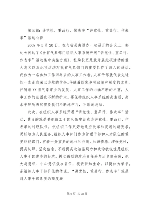 讲党性重品行做表率.docx