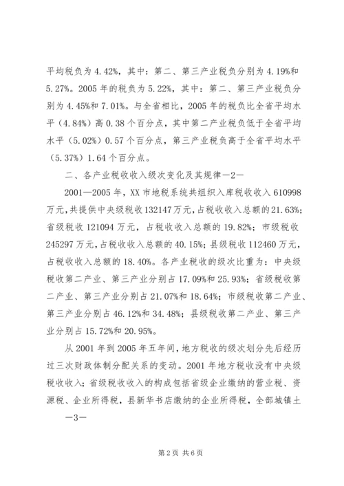 大同关于第三产业税负的调研报告.docx