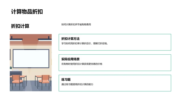 四年级数学分数课PPT模板