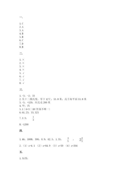 苏教版数学六年级下册试题期末模拟检测卷（综合题）.docx