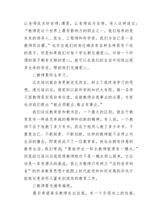 小学数学教师个人研修总结.docx