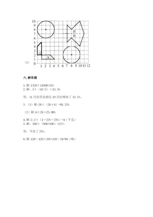 人教版六年级上册数学期末测试卷带答案（完整版）.docx