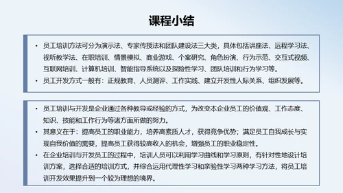 人力资源管理员工培训与开发通用PPT