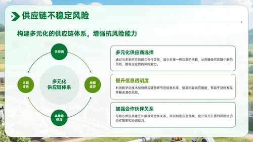 绿色农业企业部门汇报会议PPT模板