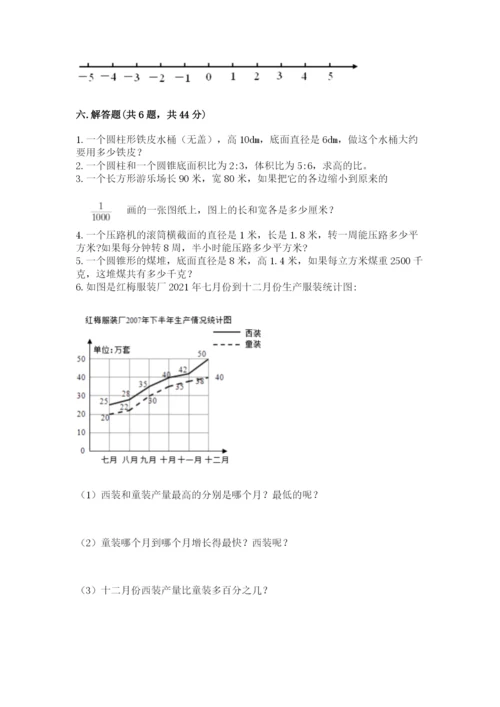 冀教版六年级下册期末真题卷附完整答案【全优】.docx