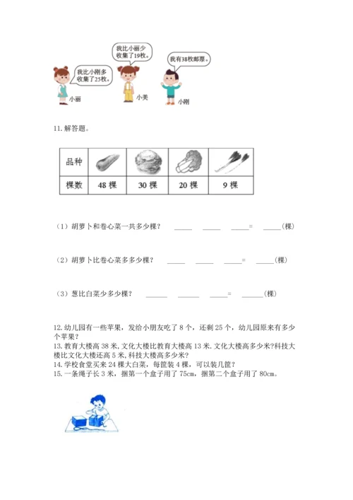 二年级上册数学应用题100道附答案（完整版）.docx