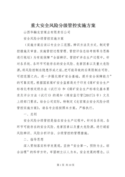 重大安全风险分级管控实施方案 (2).docx