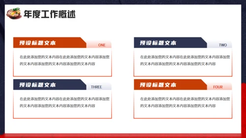 韩式料理_餐饮行业年终工作总结汇报通用PPT