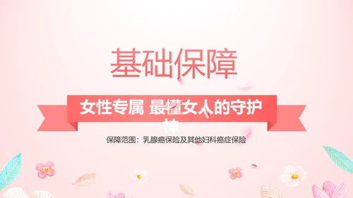 女性高发疾病保险保险行业产品介绍工作总结计划动态PPT模板