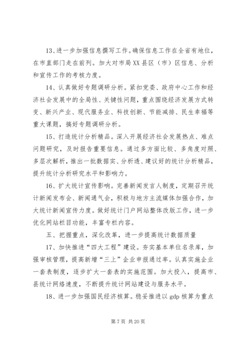 市统计局工作计划[范文模版].docx