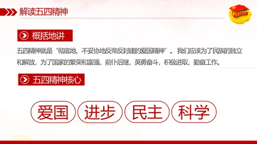 弘扬五四精神做新时代合格共青团员PPT模板