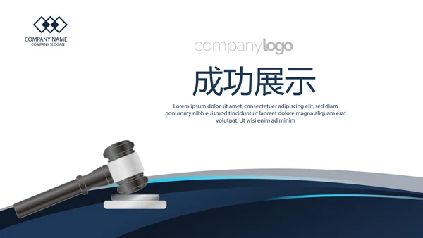 法律案例分析年终工作总结动态PPT