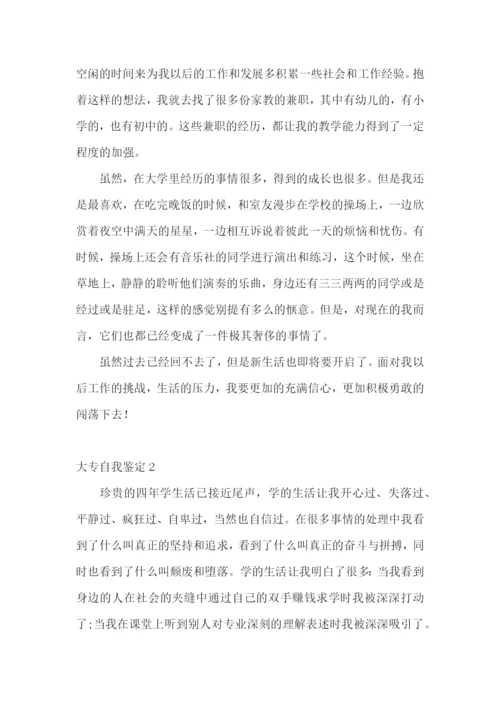 大专自我鉴定合集15篇.docx