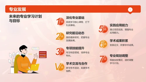 红色简约风国家奖学金答辩PPT模板