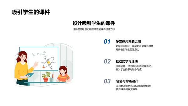 课件设计提升教学PPT模板