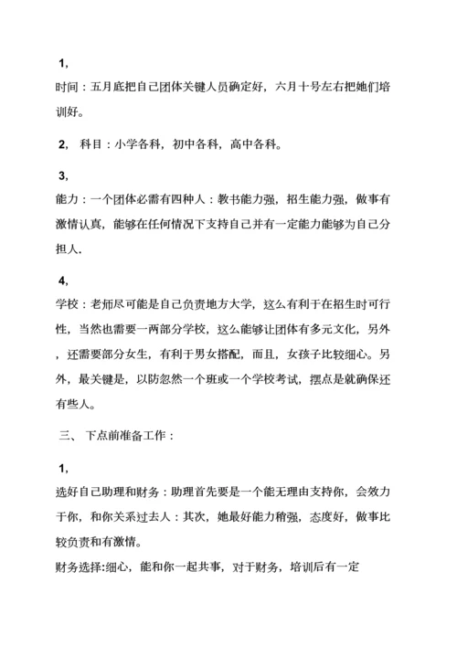 小学培训班专业策划专项方案.docx