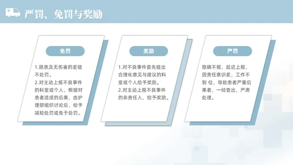 蓝色渐变色简约商务风护理不良事件管理医学培训护理工作总结护理医疗