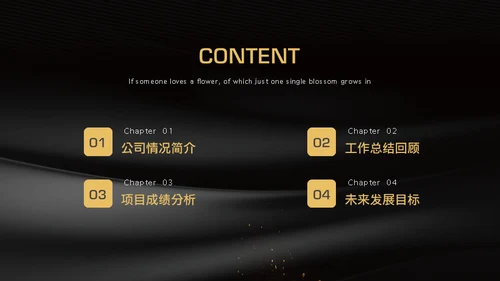 黑金奢华高端房地产商业计划书通用PPT模板