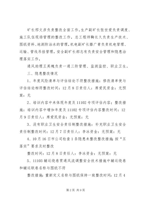 赶场路煤矿隐患整改方案 (2).docx