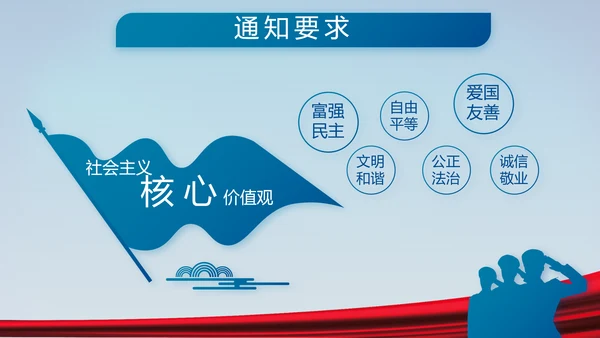 蓝色大气八一军事国防教育演讲PPT