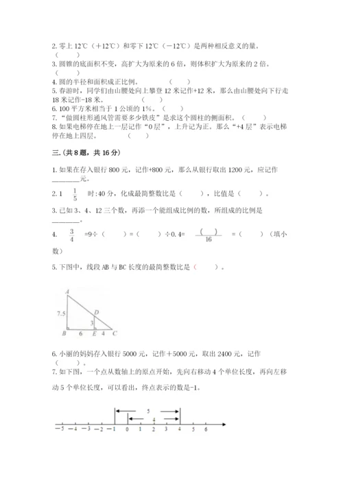 浙教版数学小升初模拟试卷（达标题）.docx