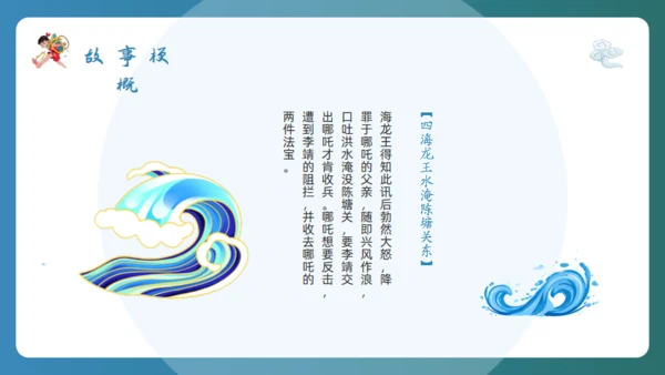 哪吒闹海通用PPT模板