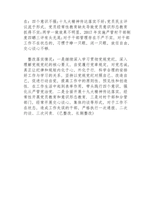 民主生活会查摆问题整改措施落实情况报告.docx