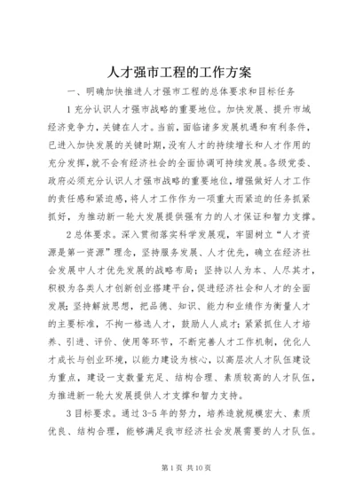 人才强市工程的工作方案.docx