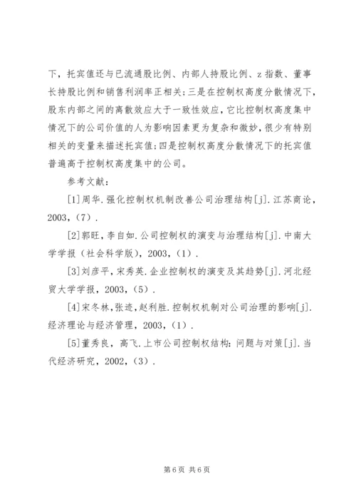 公司完善控制权治理思考.docx