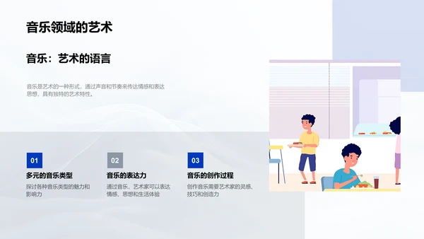 生活中的艺术教学PPT模板