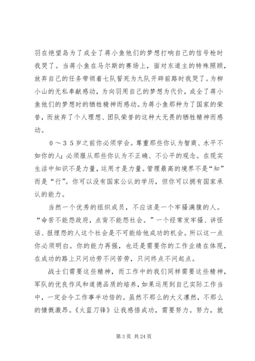 观《火蓝刀锋》有感.docx