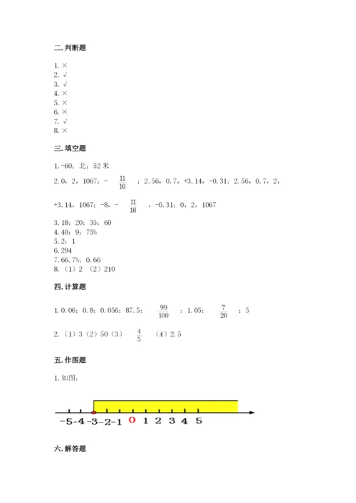 冀教版六年级下册期末真题卷带答案（预热题）.docx