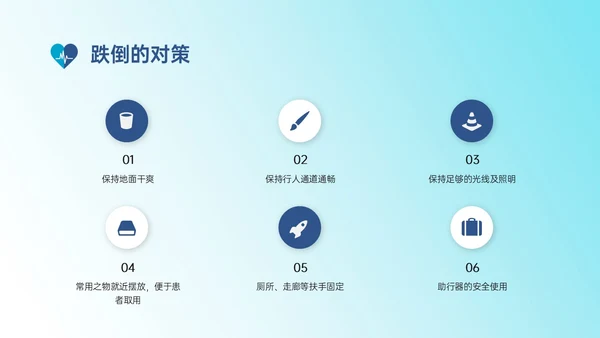 蓝色渐变实拍老年患者护理培训PPT模板护理安全管理