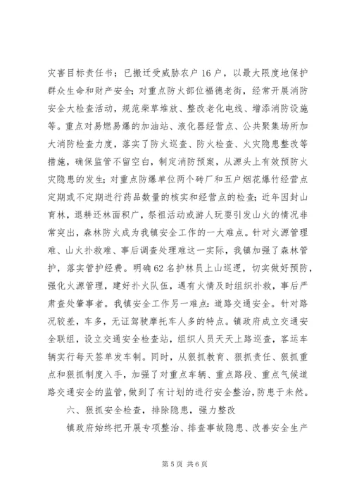 XX镇年度安全生产工作总结.docx