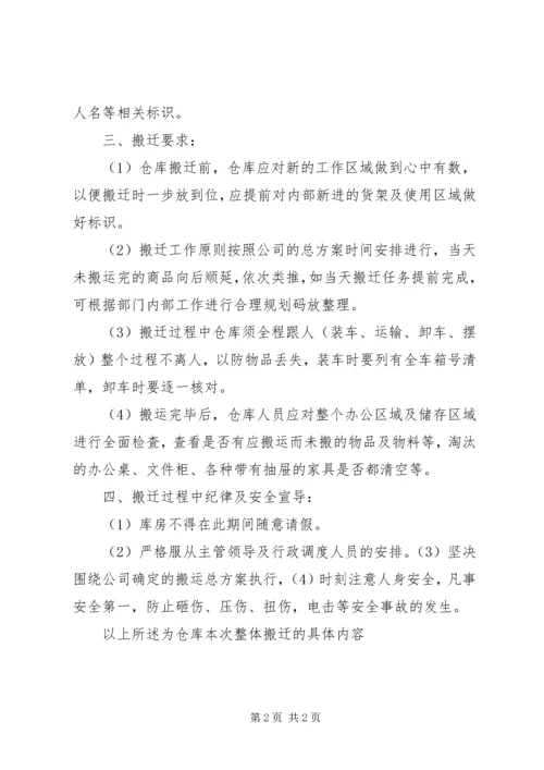 集团档案库房搬迁方案 (3).docx