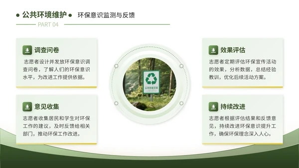 绿色清新风暑假活动：暑假实践保护环境篇PPT模板