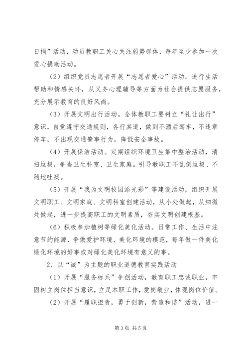 积极开展“四德工程”主题教育活动计划 (2).docx