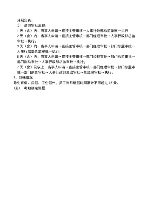 公司员工考勤管理制度word文档模板