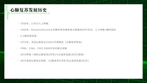 心肺复苏主题学习班会PPT模板